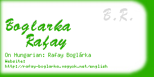 boglarka rafay business card